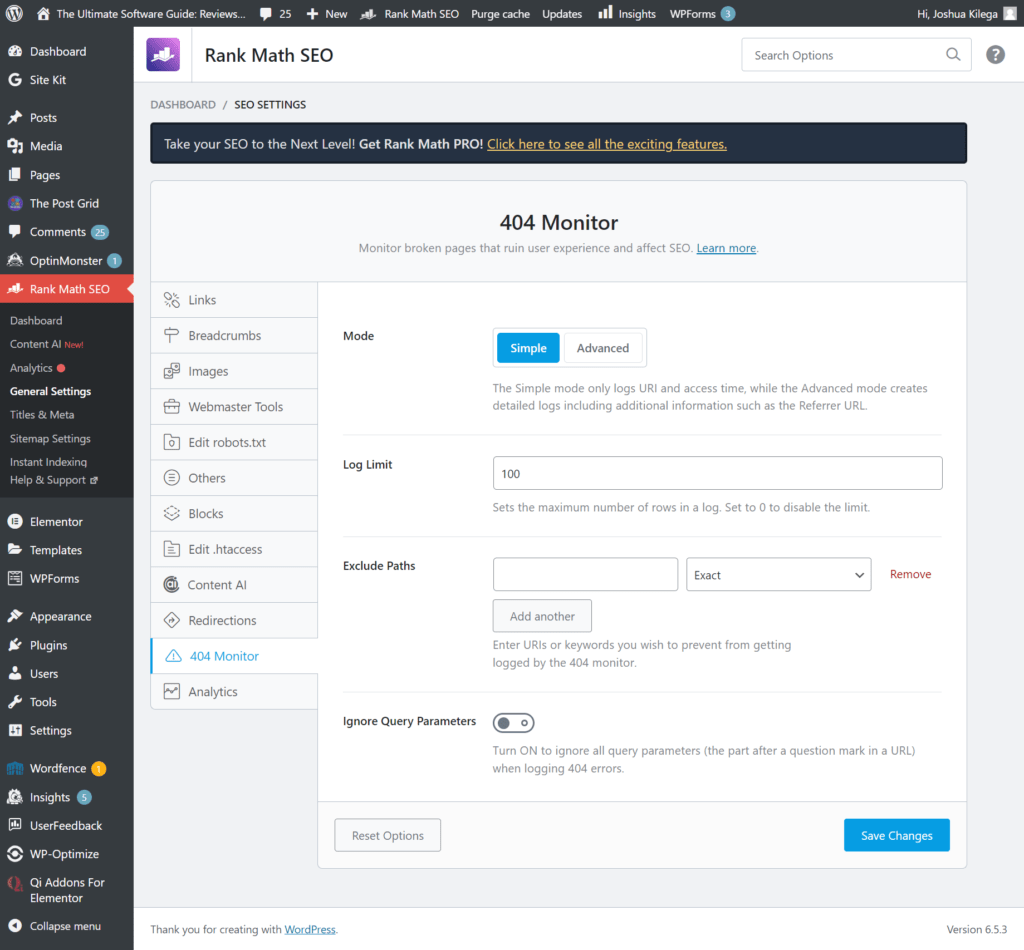 404 Monitor Track and manage 404 errors on your site