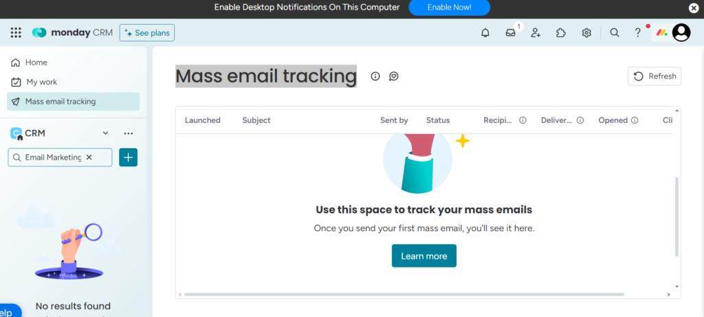 Mass email tracking