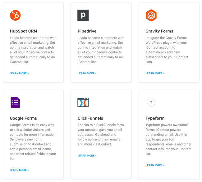 iContacT Integrations