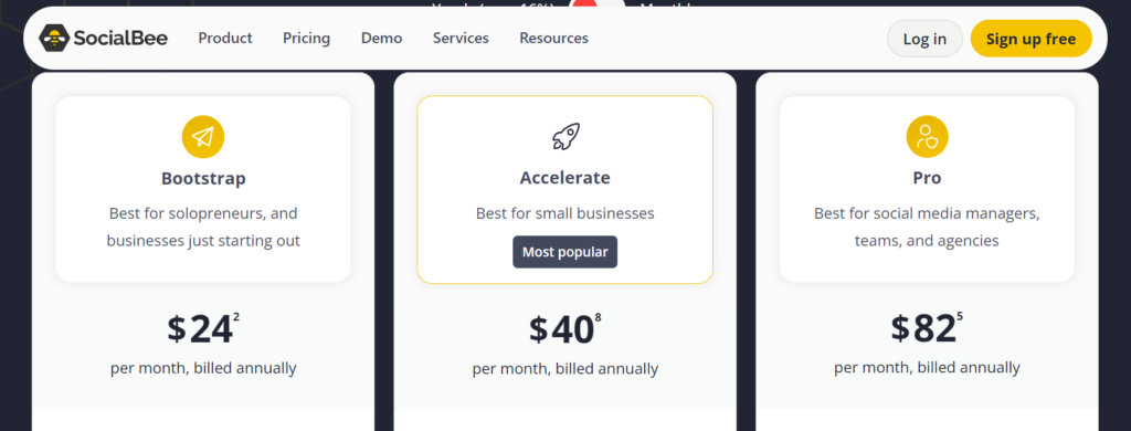 SocialBee Pricing