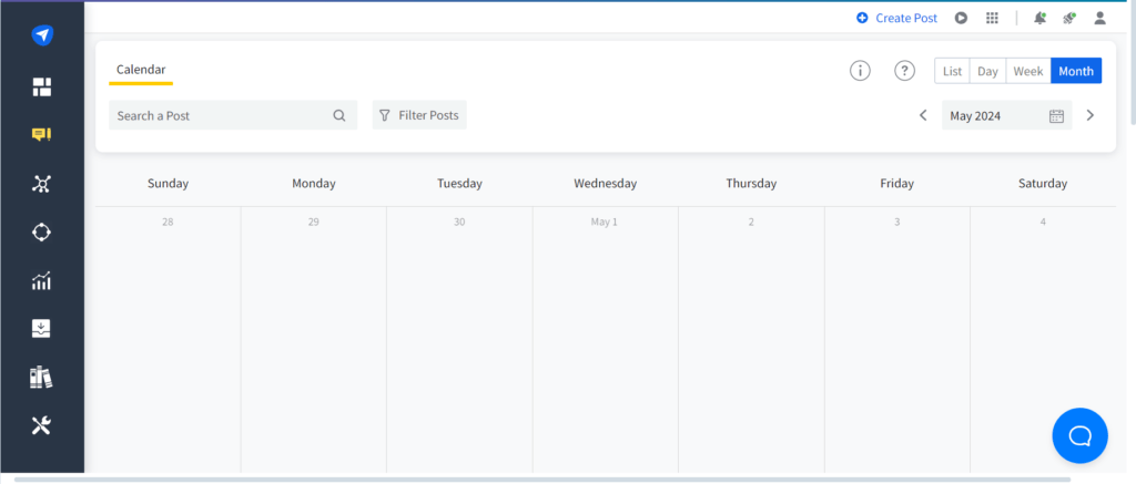 socialpilot calendar