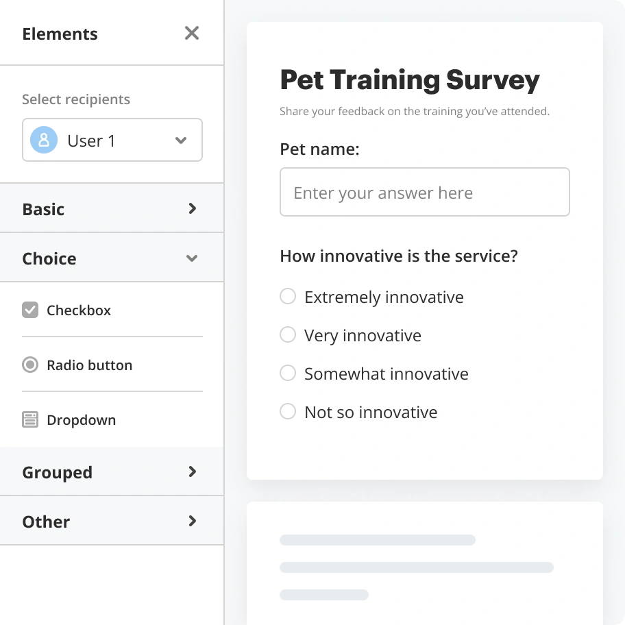 Create surveys