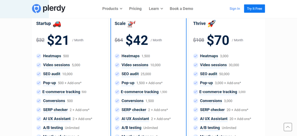 plerdy pricing