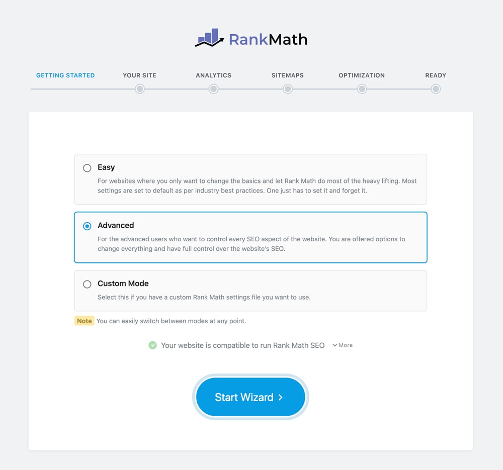 01 Rank Math Setup Wizard