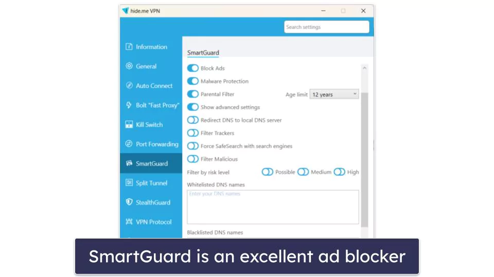 SmartGuard hide.me