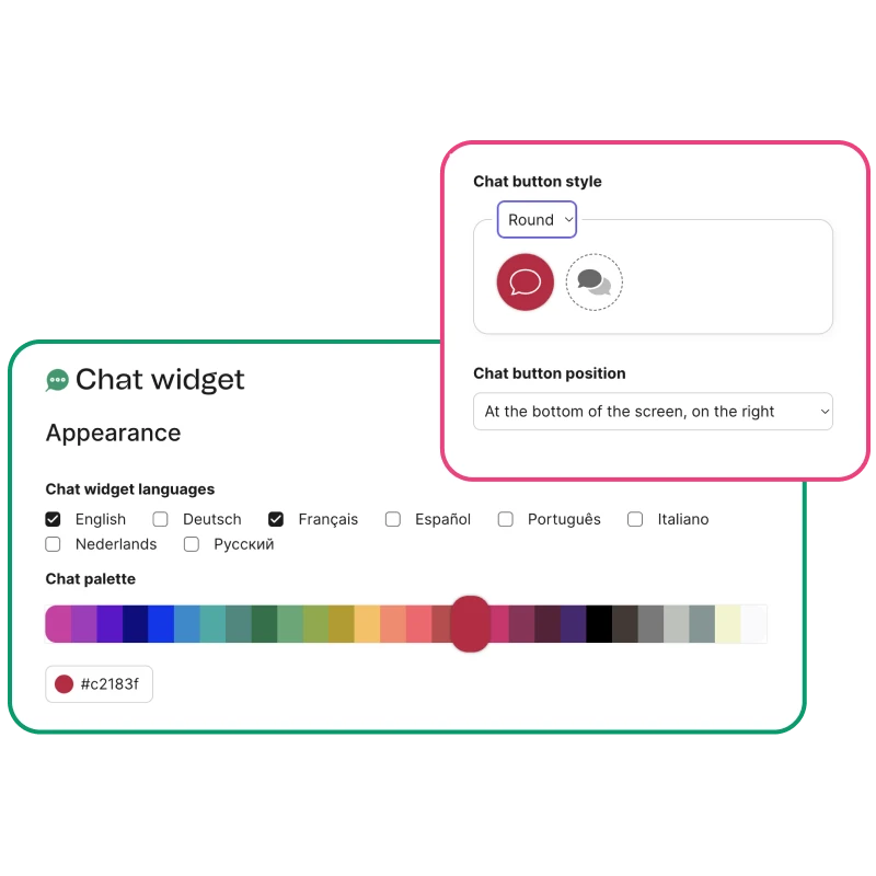 chatbot customize your chat widget