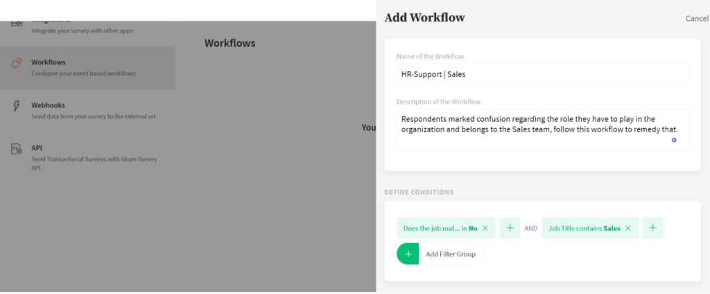 custom workflows