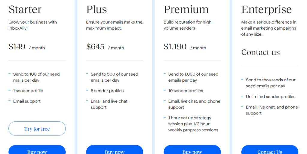 inboxally pricing