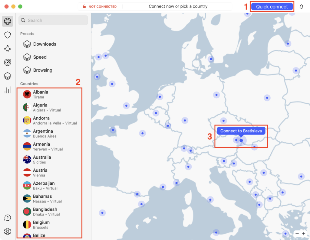 ultra fast VPN servers worldwide